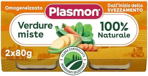 Plasmon omogeneizzato verdure miste 2 vasetti da 80g