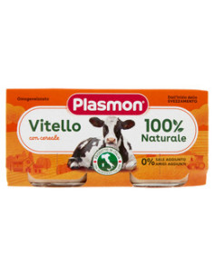 Plasmon omogeneizzato vitello 2 vasetti da 80g