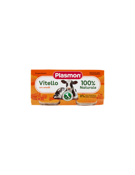 Plasmon omogeneizzato vitello 2 vasetti da 80g