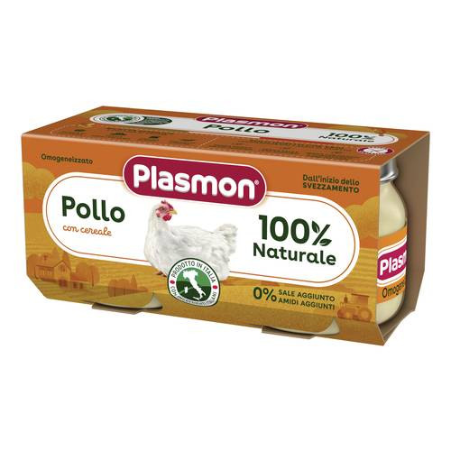 Plasmon omogeneizzato pollo 2 vasetti da 80g