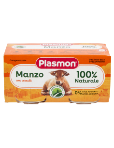 Plasmon omogeneizzato manzo 2 vasetti da 80g