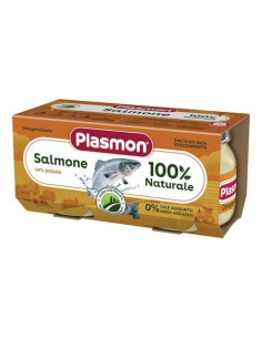 Plasmon omogeneizzato salmone e verdure 2 vasetti da 80g