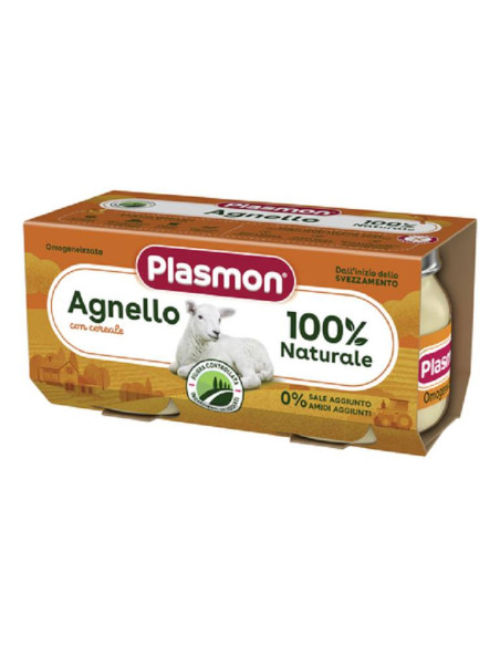 Plasmon omogeneizzato agnello 2 vasetti da 80g