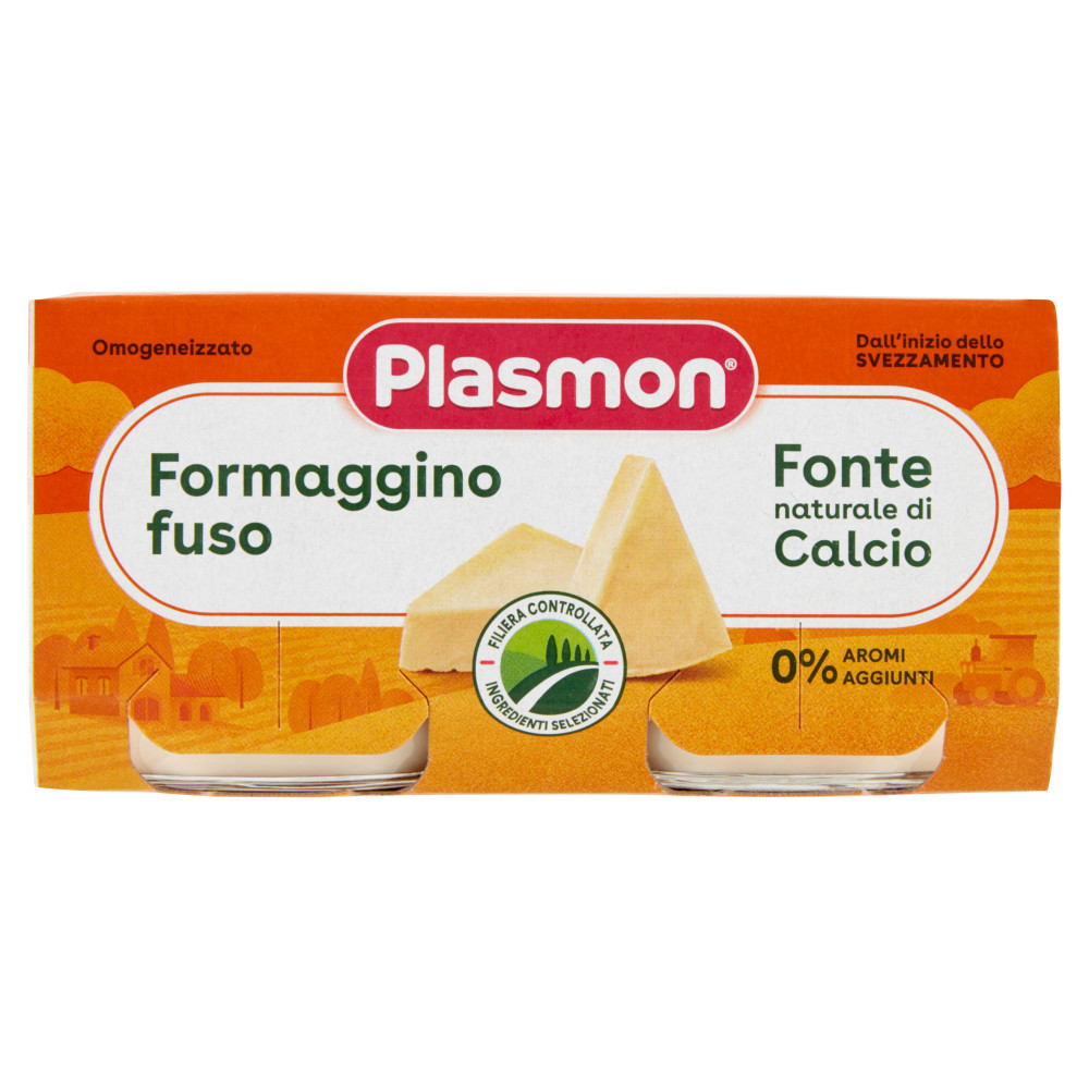 Plasmon omogeneizzato formaggino 2 vasetti da 80g