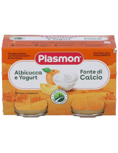 Plasmon omogeneizzato yogurt albicocca 2 vasetti da 120g