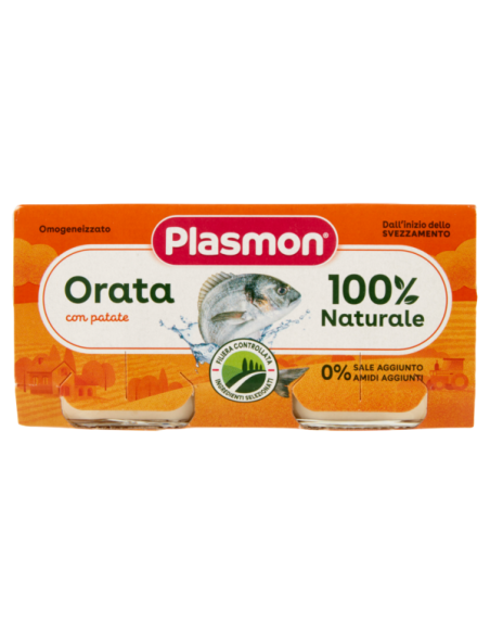 Plasmon omogeneizzato orata 2 vasetti da 80g