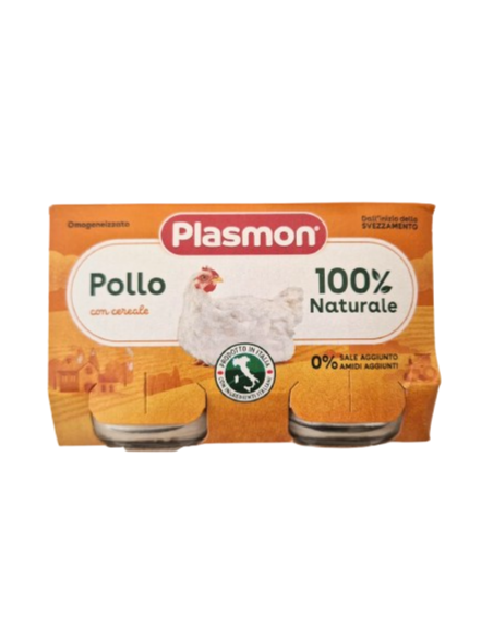Plasmon omogeneizzato pollo 2 vasetti da 120g