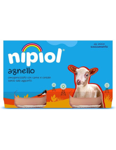 Nipiol omogeneizzato agnello 2 vasetti da 120g