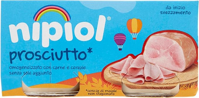 Nipiol omogeneizzato prosciutto 2 vasetti da