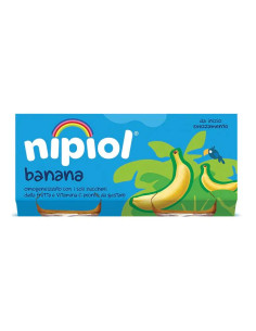 Nipiol omogeneizzato banana 2 vasetti da 80g