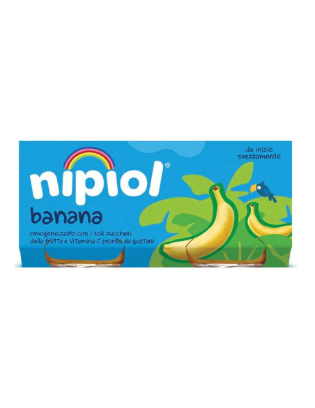 Nipiol omogeneizzato banana 2 vasetti da 80g