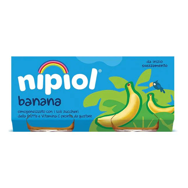 Nipiol omogeneizzato banana 2 vasetti da 80g