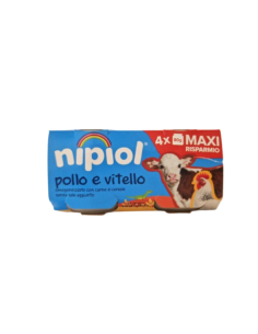 Nipiol omogeneizzato pollo e vitello 4 vasetti da 80g