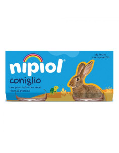 Nipiol omogeneizzato coniglio 2 vasetti da 80g