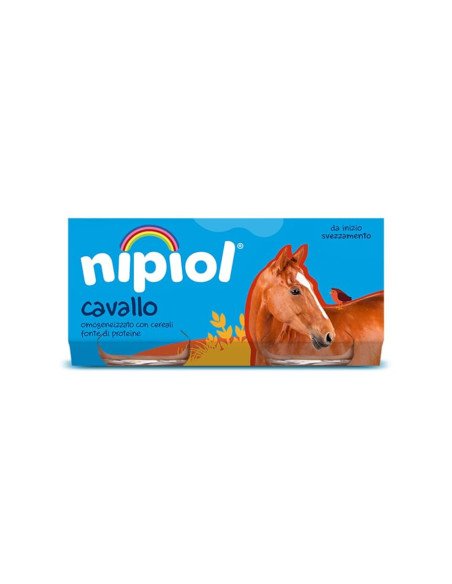 Nipiol omogeneizzato cavallo 2 vasetti da 80g