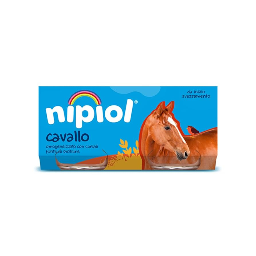 Nipiol omogeneizzato cavallo 2 vasetti da 80g