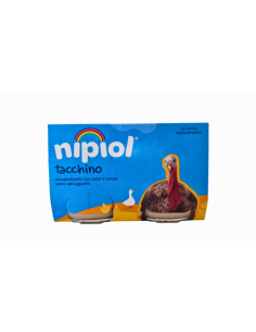 Nipiol omogeneizzato tacchino 2 vasetti da 120g