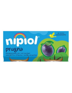 Nipiol omogeneizzato prugna 2 vasetti 80g
