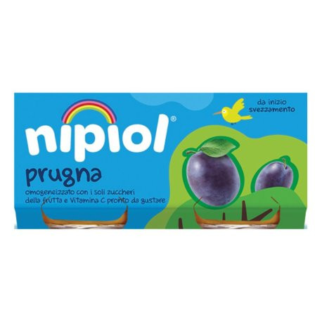 Nipiol omogeneizzato prugna 2 vasetti 80g