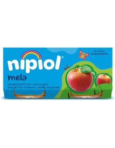 Nipiol omogeneizzato mela 2 vasetti da 80g
