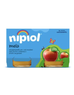 Nipiol omogeneizzato mela 2 vasetti da 120g
