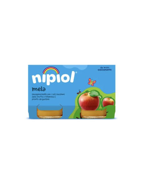 Nipiol omogeneizzato mela 2 vasetti da 120g