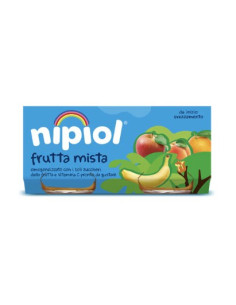 Nipiol omogeneizzato frutta mista 2 vasetti da 80g