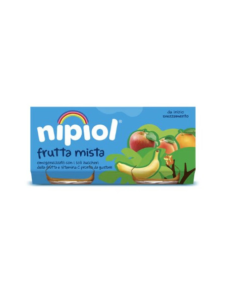 Nipiol omogeneizzato frutta mista 2 vasetti da 80g