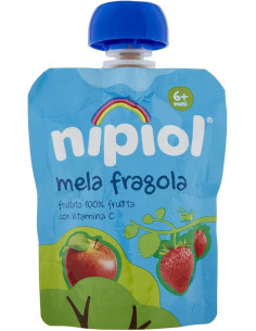 Nipiol purea pouch mela e fragola 85g