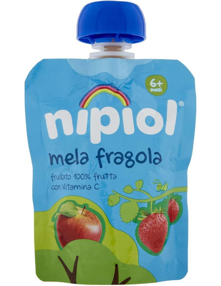 Nipiol purea pouch mela e fragola 85g