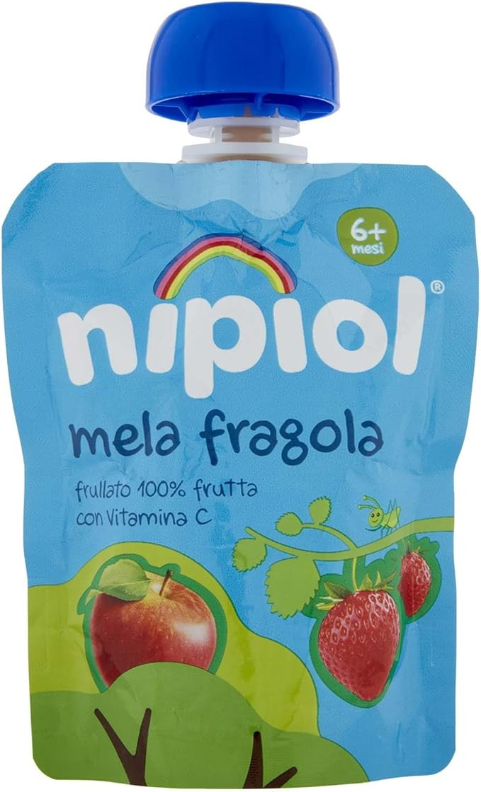 Nipiol purea pouch mela e fragola 85g