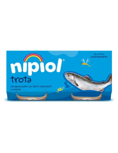 Nipiol omogeneizzato trota 2 vasetti da 80g