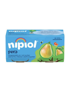 Nipiol omogeneizzato pera 2 vasetti da 80g
