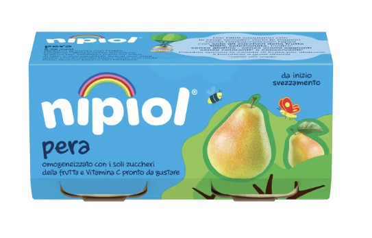 Nipiol omogeneizzato pera 2 vasetti da 80g