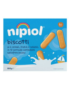 Nipiol biscottini 6 cereali 800g
