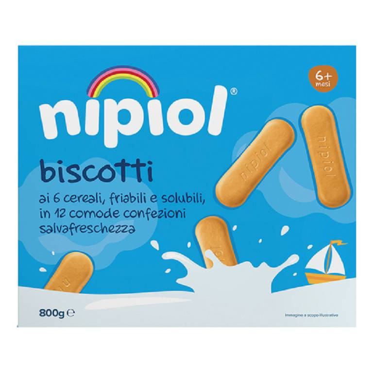 Nipiol biscottini 6 cereali 800g
