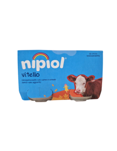 Nipiol omogeneizzato vitello 2 vasetti da 120g