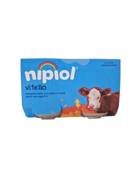 Nipiol omogeneizzato vitello 2 vasetti da 120g