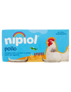 Nipiol omogeneizzato pollo 2 vasetti da 80g