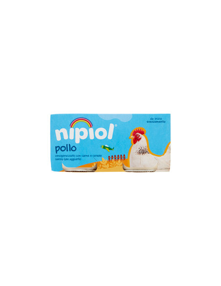 Nipiol omogeneizzato pollo 2 vasetti da 80g