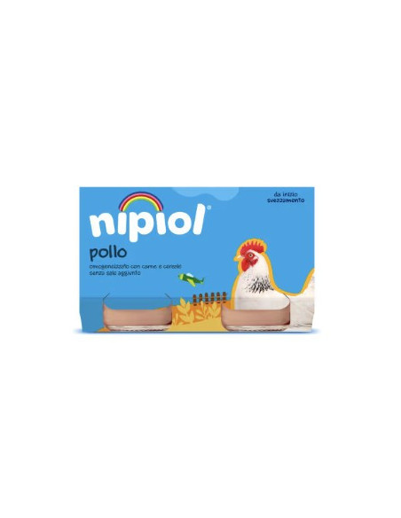 Nipiol omogeneizzato pollo 2 vasetti da 120g