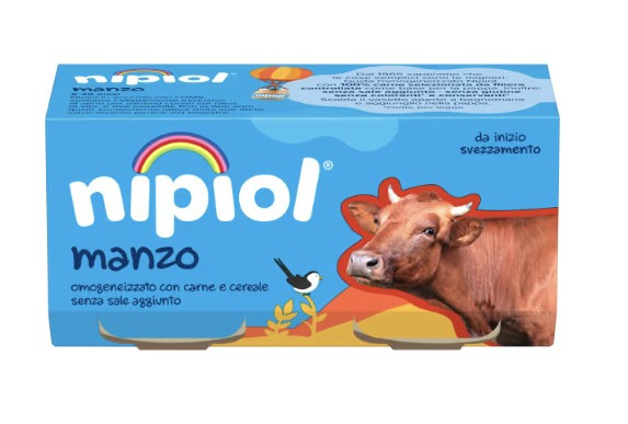 Nipiol omogeneizzato manzo 2 vasetti da 80g