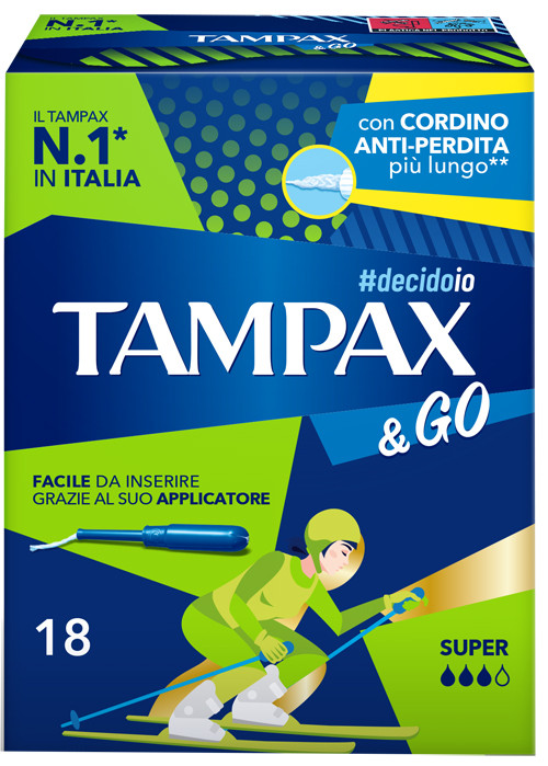 Tampax &go super 18pz