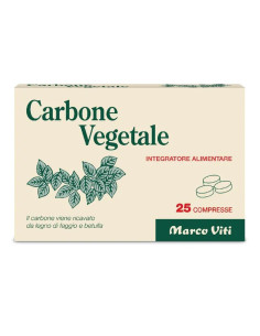 Carbone vegetale 25 compresse