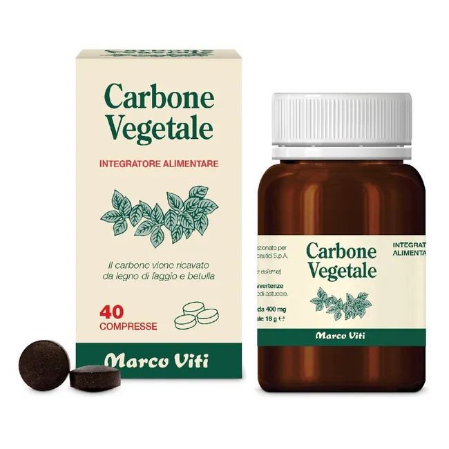 Marco viti carbone vegetale 40 compresse