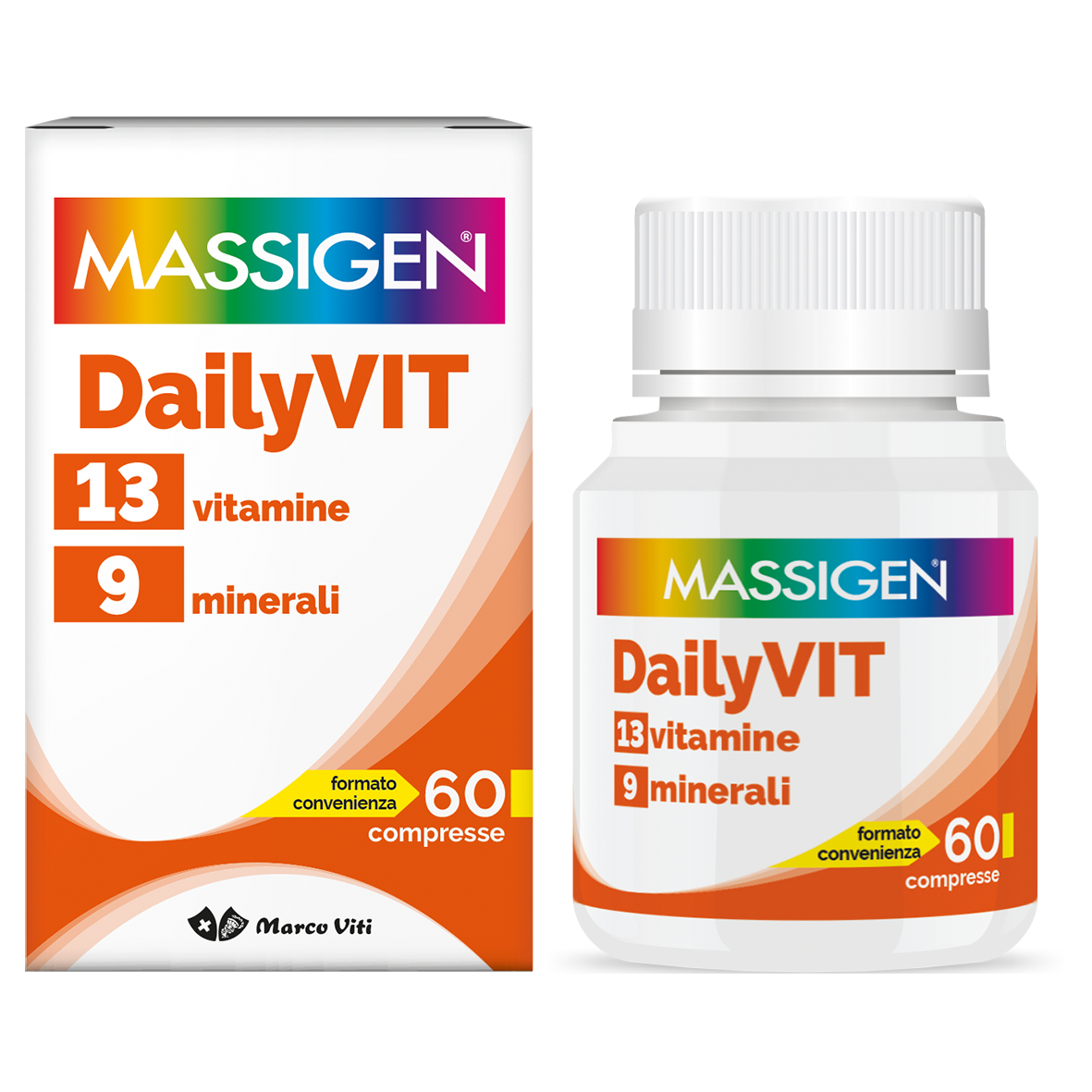 Massigen dailyvit+ multivitaminico 60 compresse