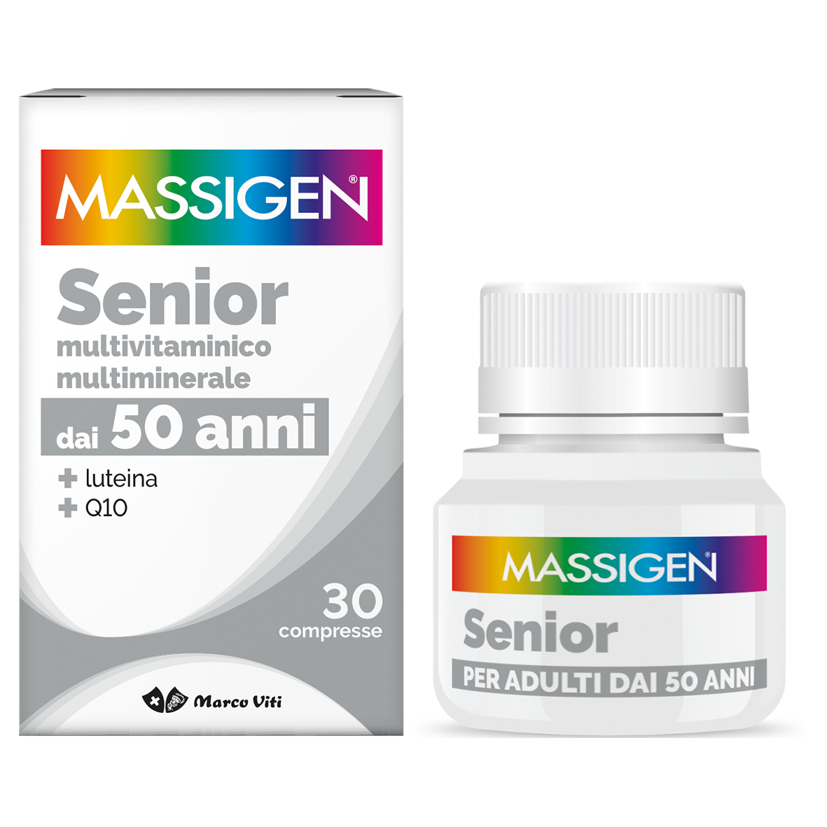 Massigen Dailyvit+ senior multivitaminico 30 compresse