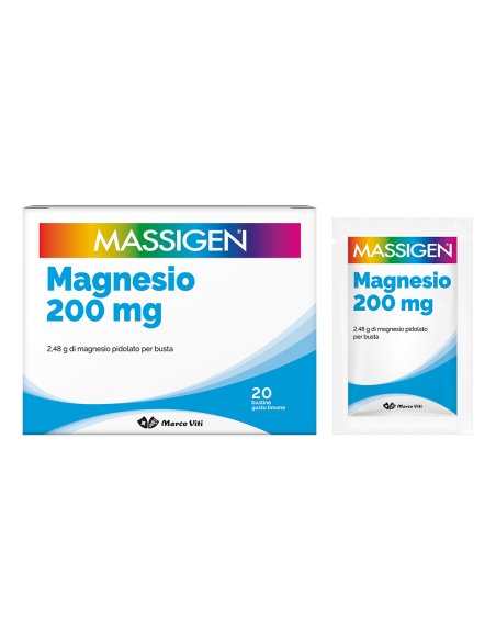 Massigen magnesio pidolato 200mg 20 bustine