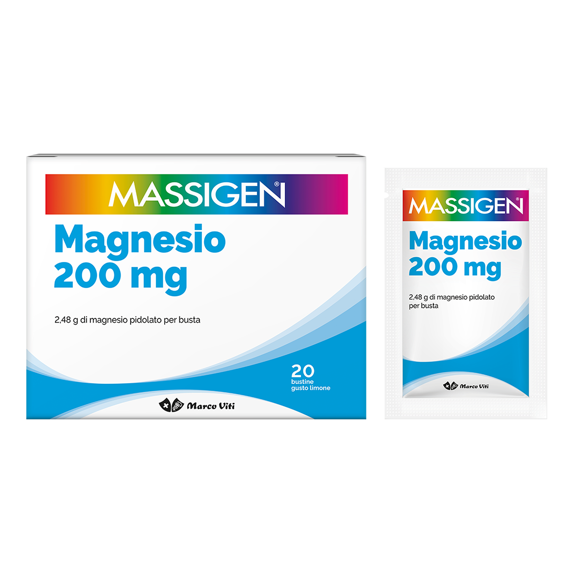 Massigen magnesio pidolato 200mg 20 bustine
