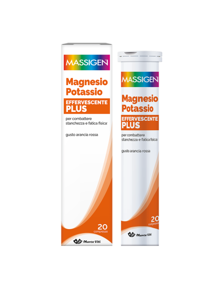 Massigen magnesio e potassio plus 20 compresse effervescenti